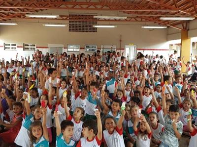 Foto da Notícia: OAB Tangará da Serra celebra Dia das Crianças no Centro de Ensino Fausto Masson