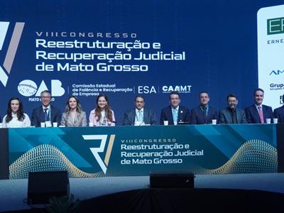 Notícia destaque: Congresso da OAB-MT reúne especialistas em recuperação judicial de todo o país